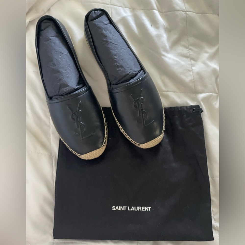 Saint Laurent Black Espadrilles